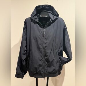 Athleta + Allyson Felix Black Hooded Windbreaker Jacket